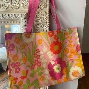 Spartina floral tote bag
